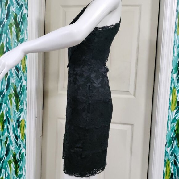 Guess Black Lace Bodycon Dress S - Picture 4 of 11